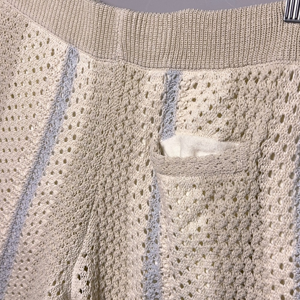 Kith Mens Crochet Curtis Shorts Veil Beige Mens Large Vacation Resort Designer - Picture 9 of 10
